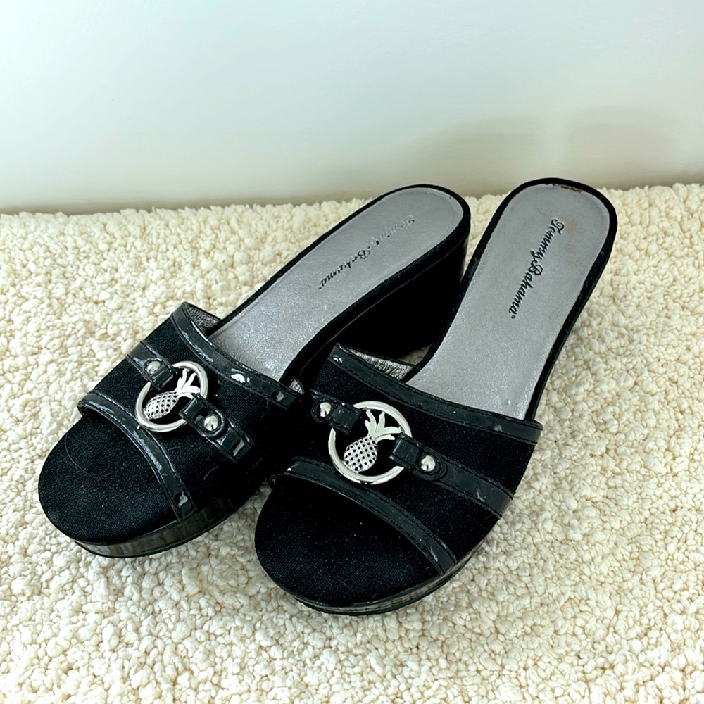 Black wedge slides